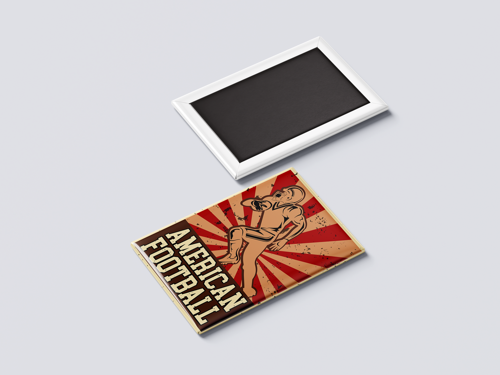 American Football Red Sunburst