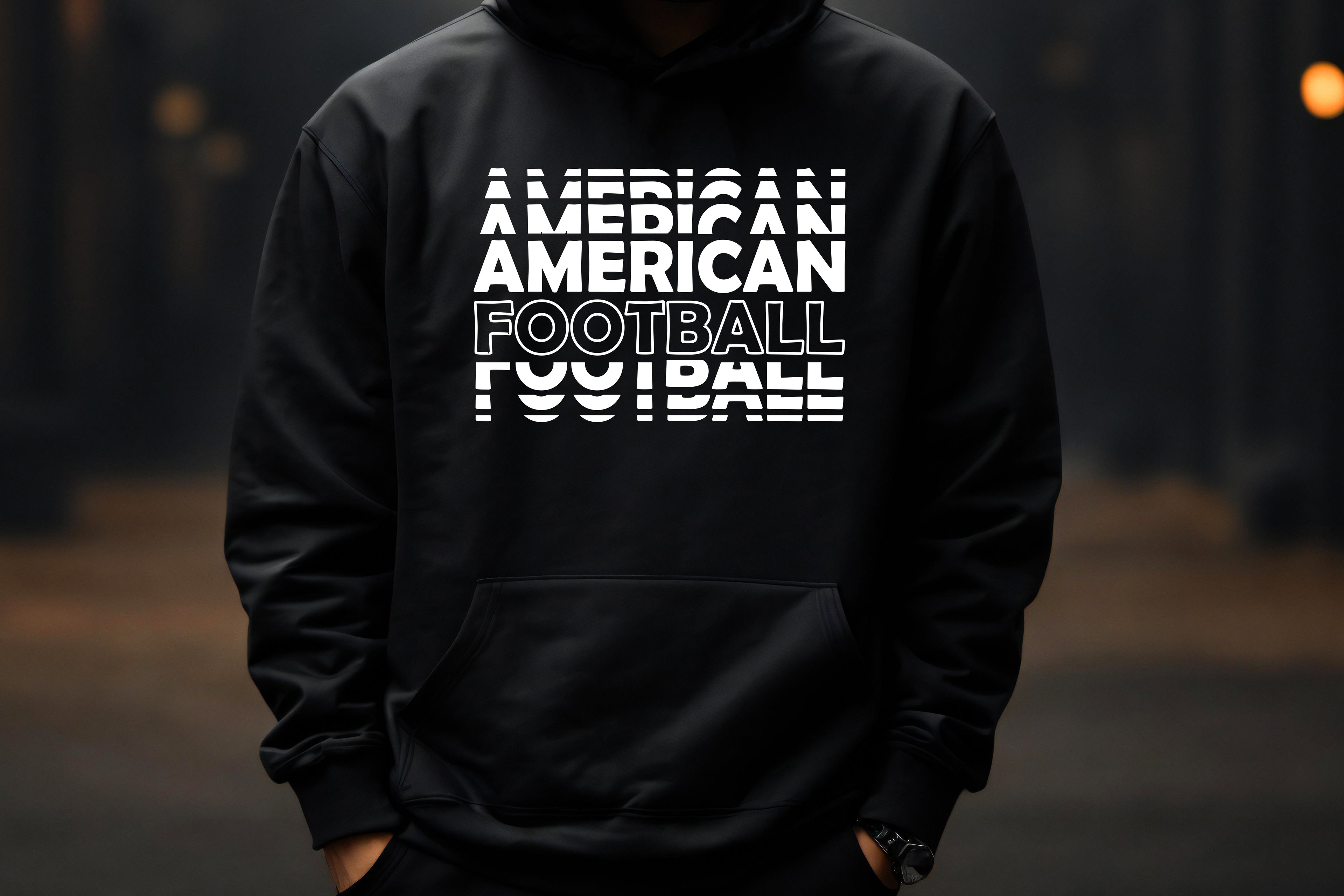 American Football Blur Hoodie