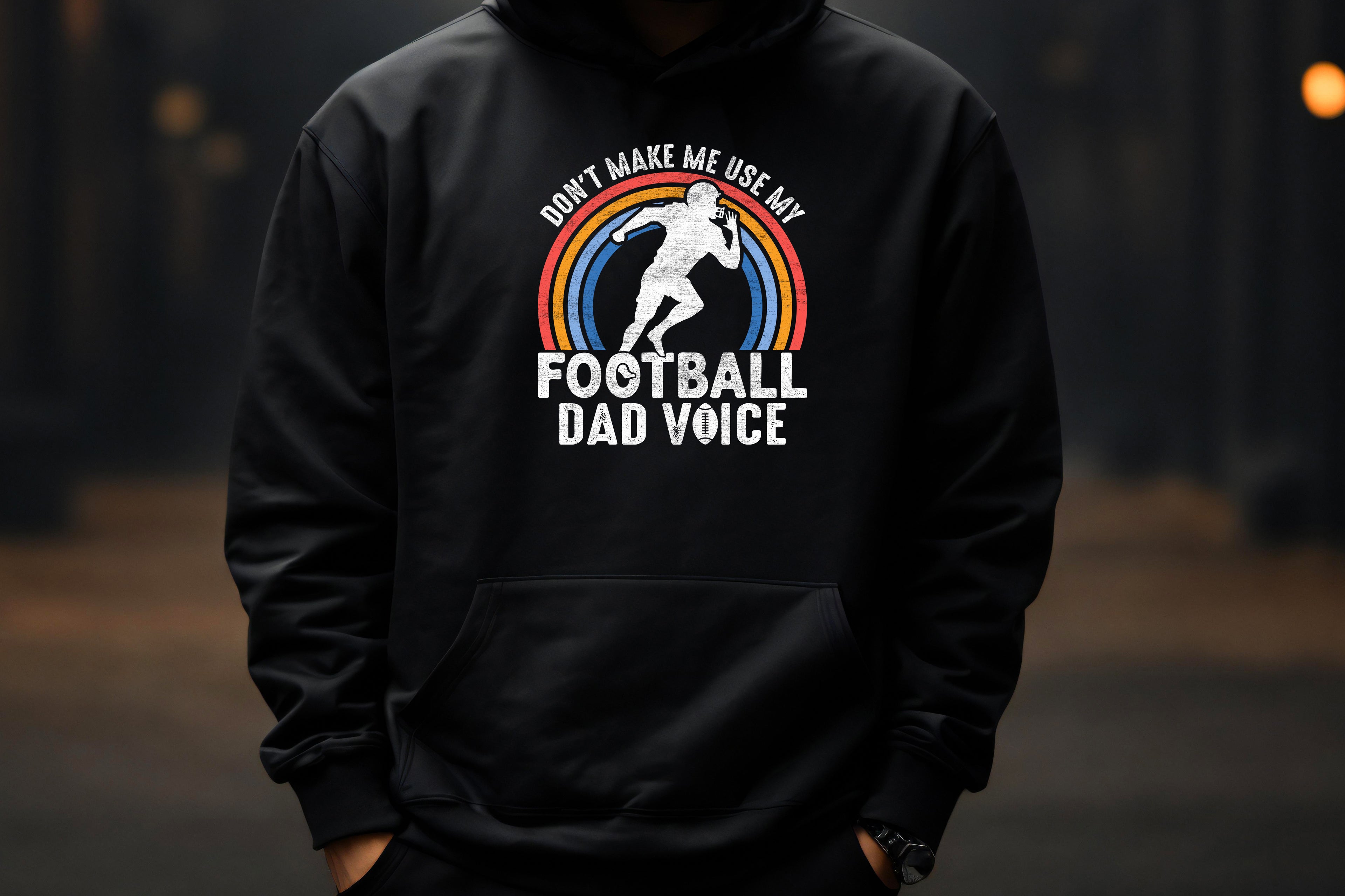 Football Dad Voice Hoodie