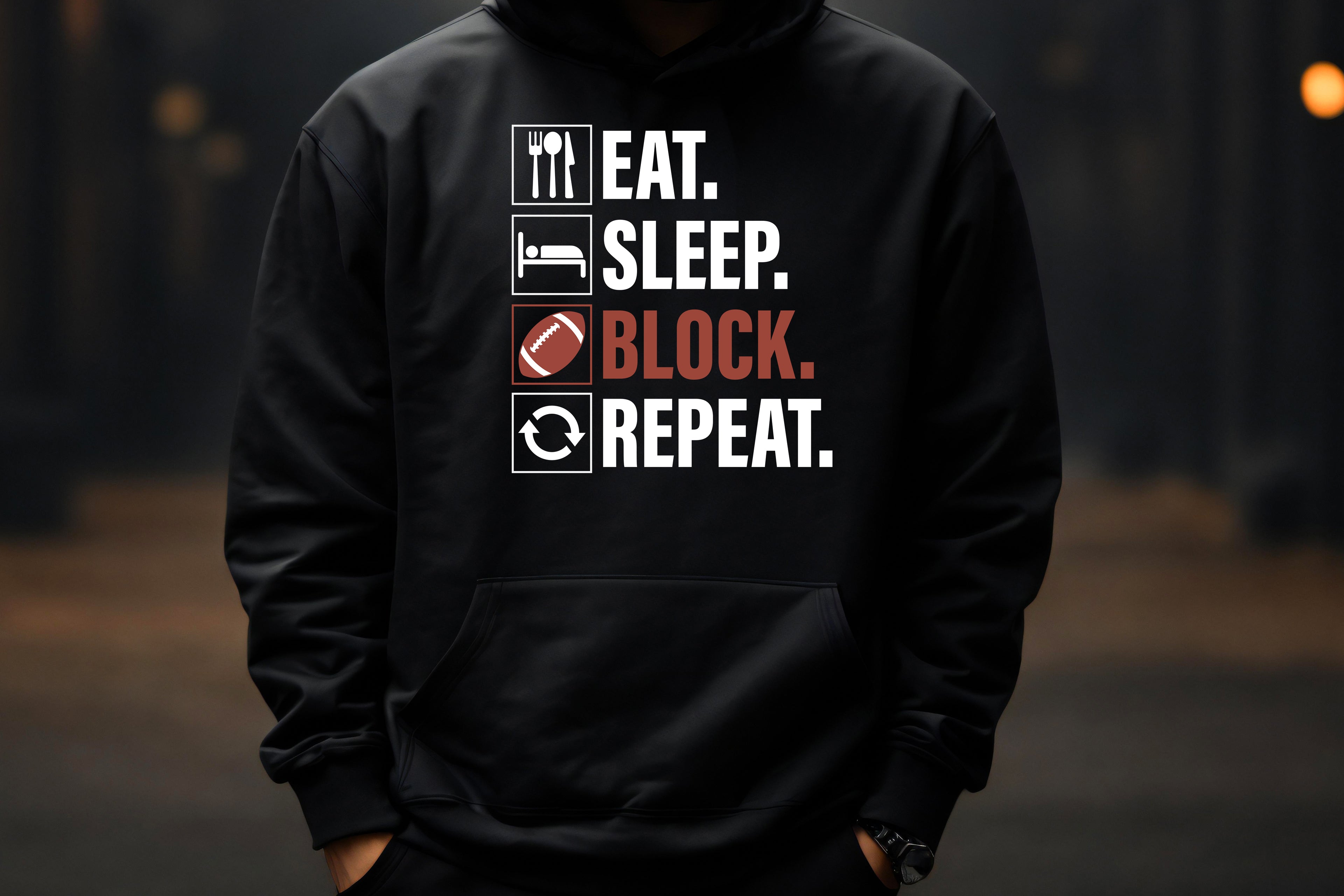 Eat. Sleep. Block. Repeat. – Icons Edition