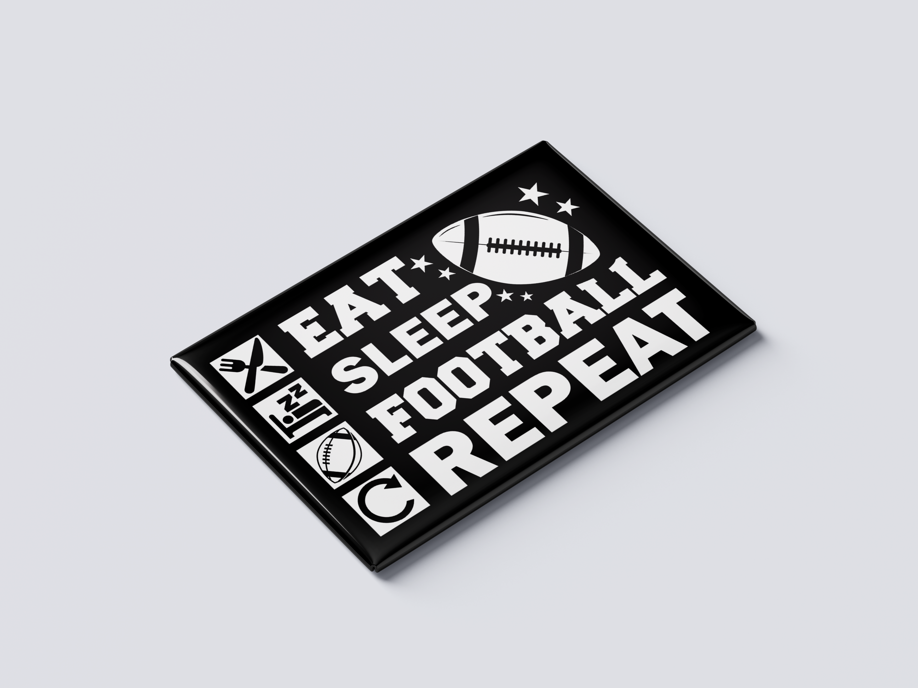 Eat Sleep Football Repeat (Icon Version)