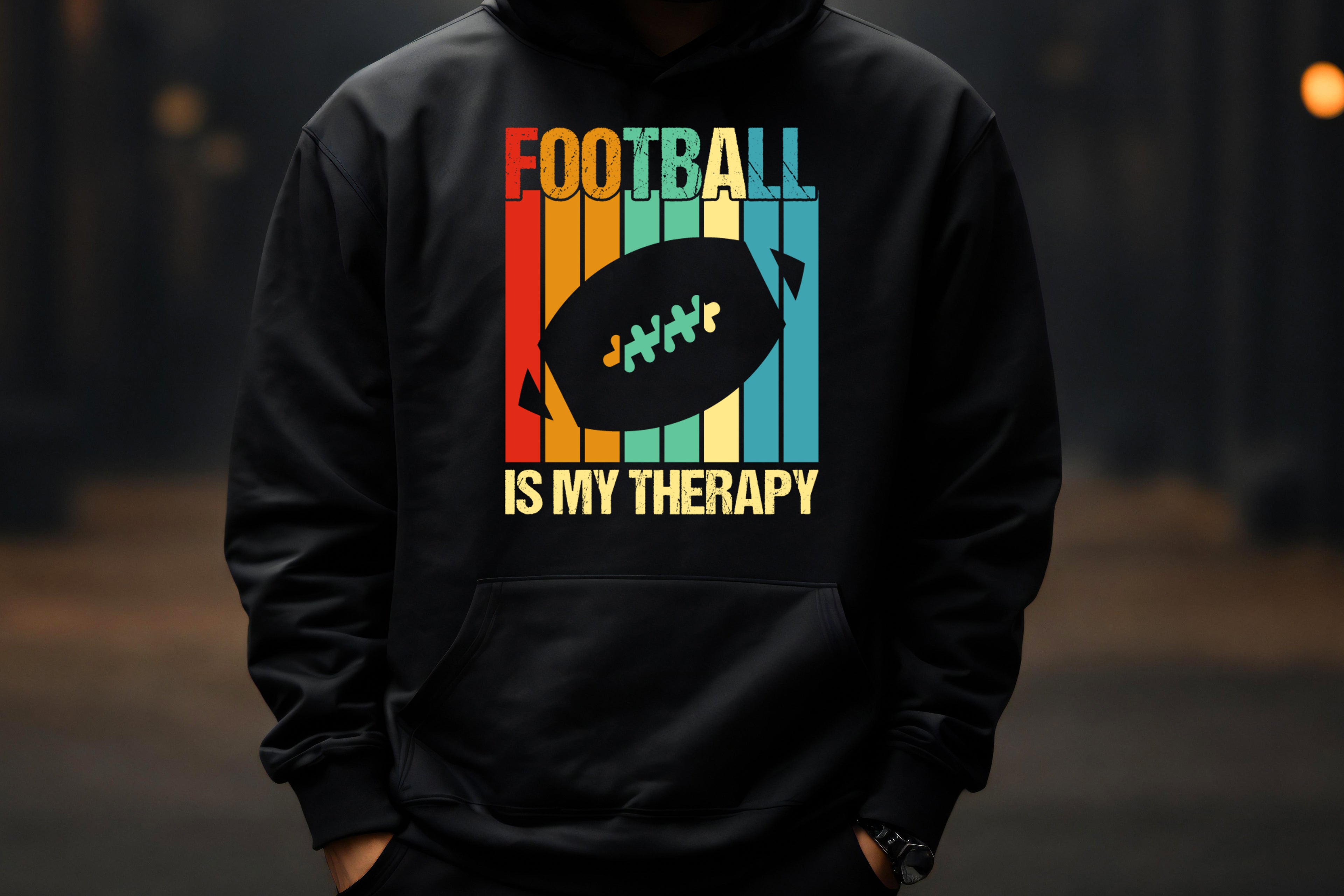 Football Is My Therapy Hoodie