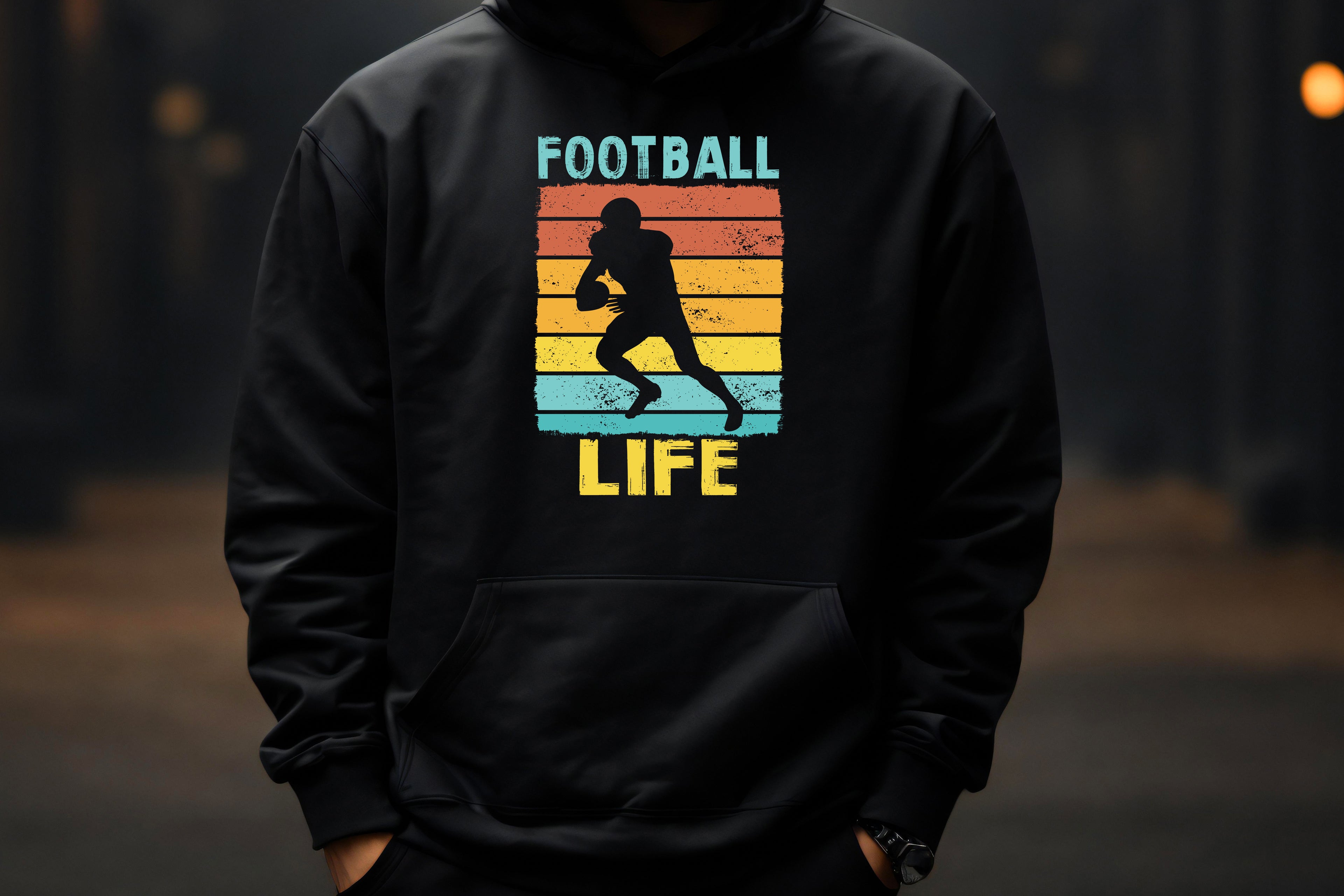 Football Life Hoodie – Retro Player Edition