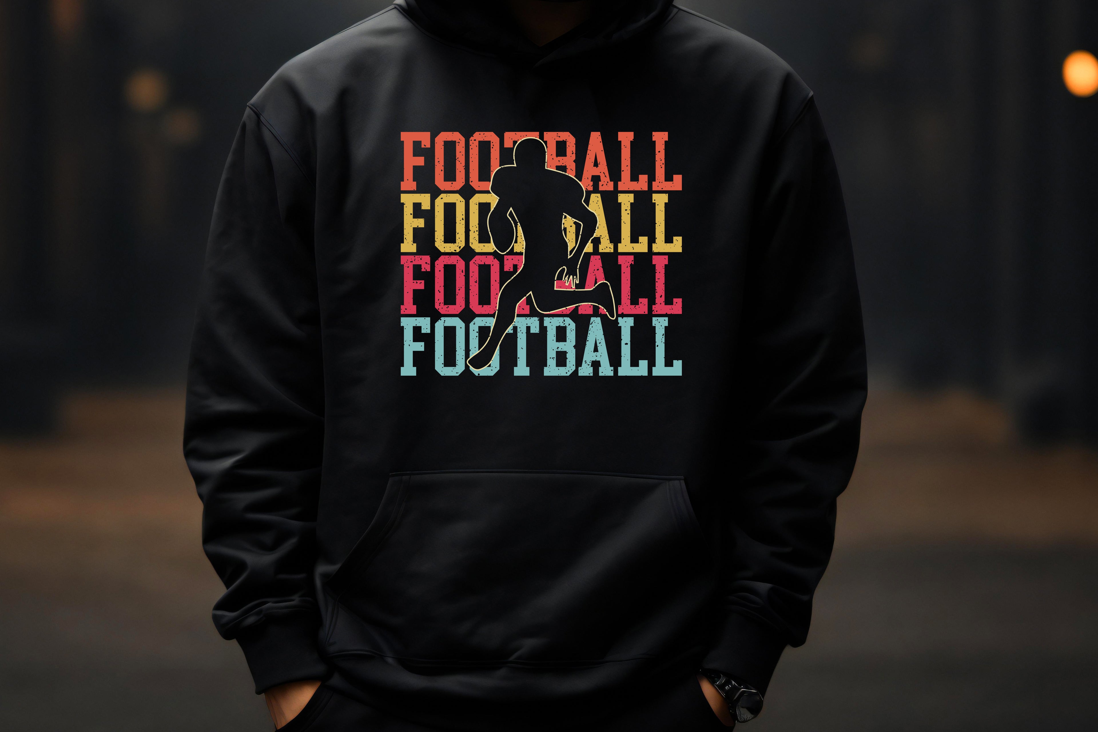 Football Rainbow Runner Hoodie