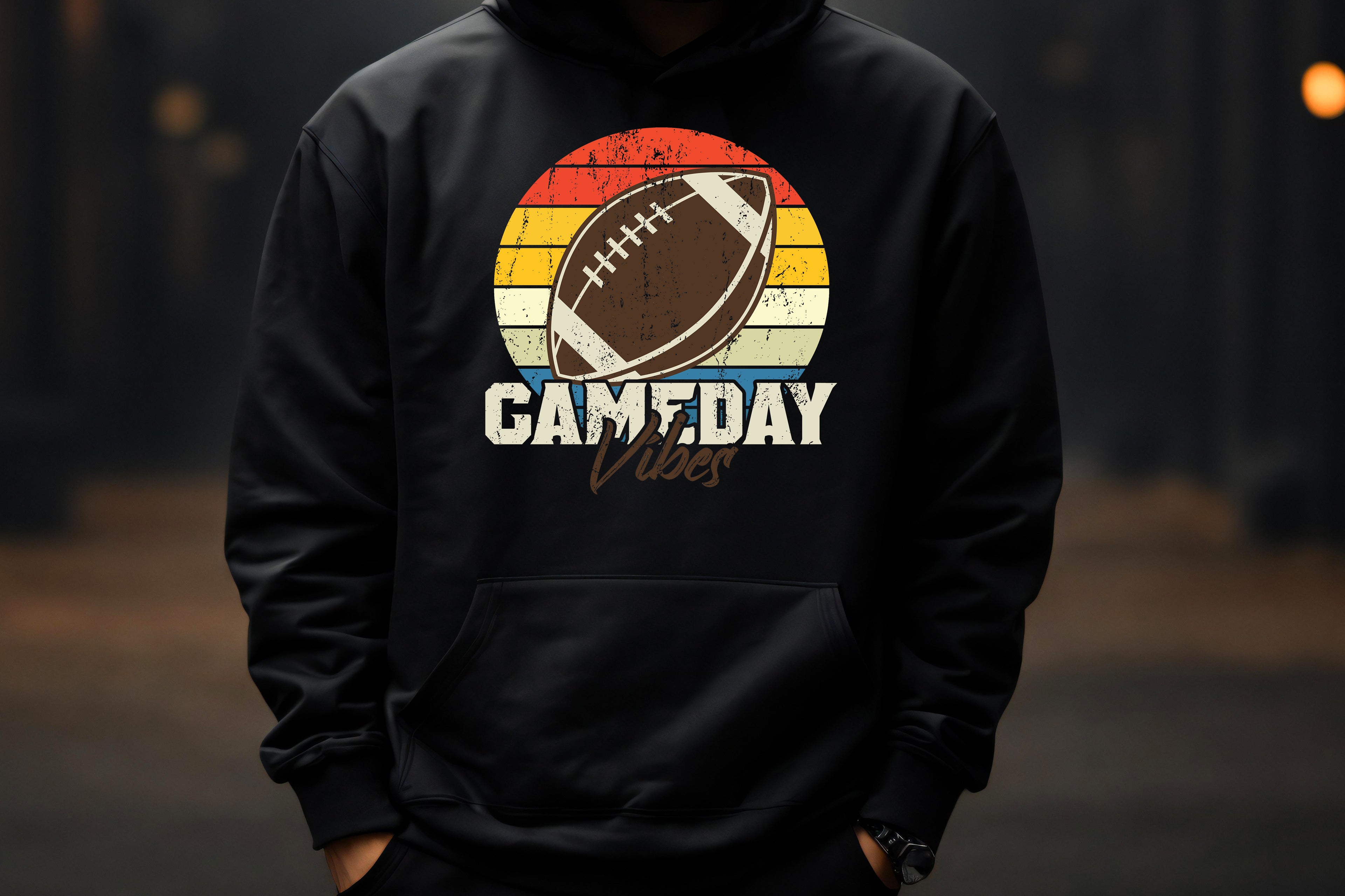 Game Day Vibes Hoodie – Retro Edition