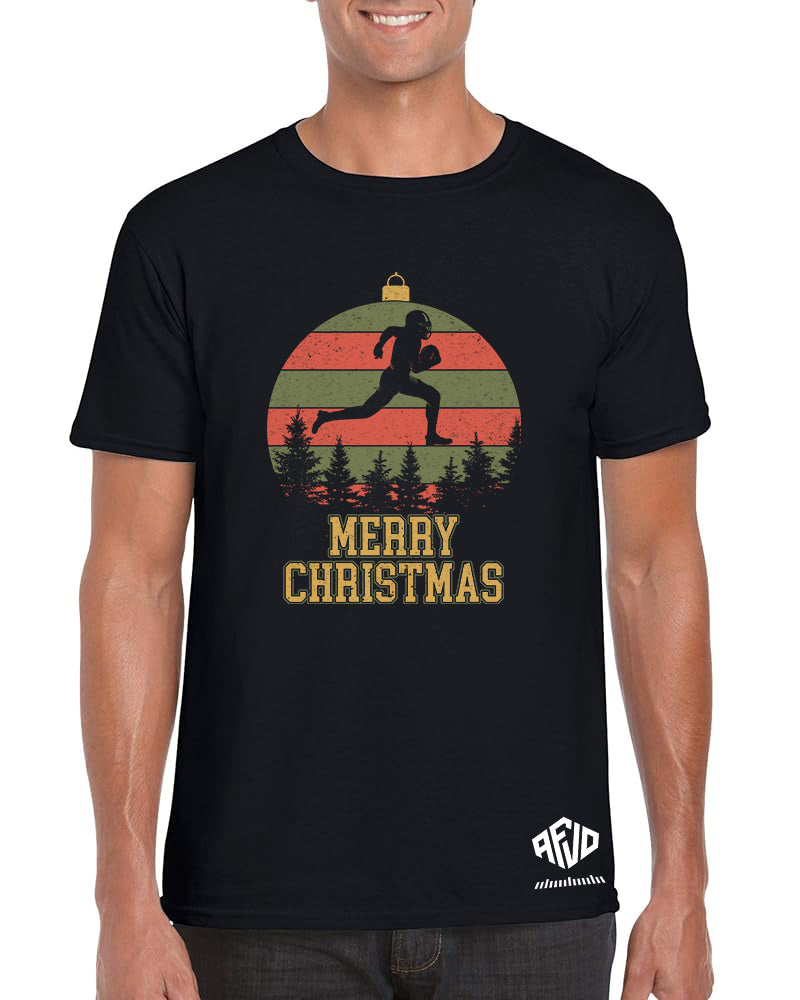 Retro Merry Christmas Football