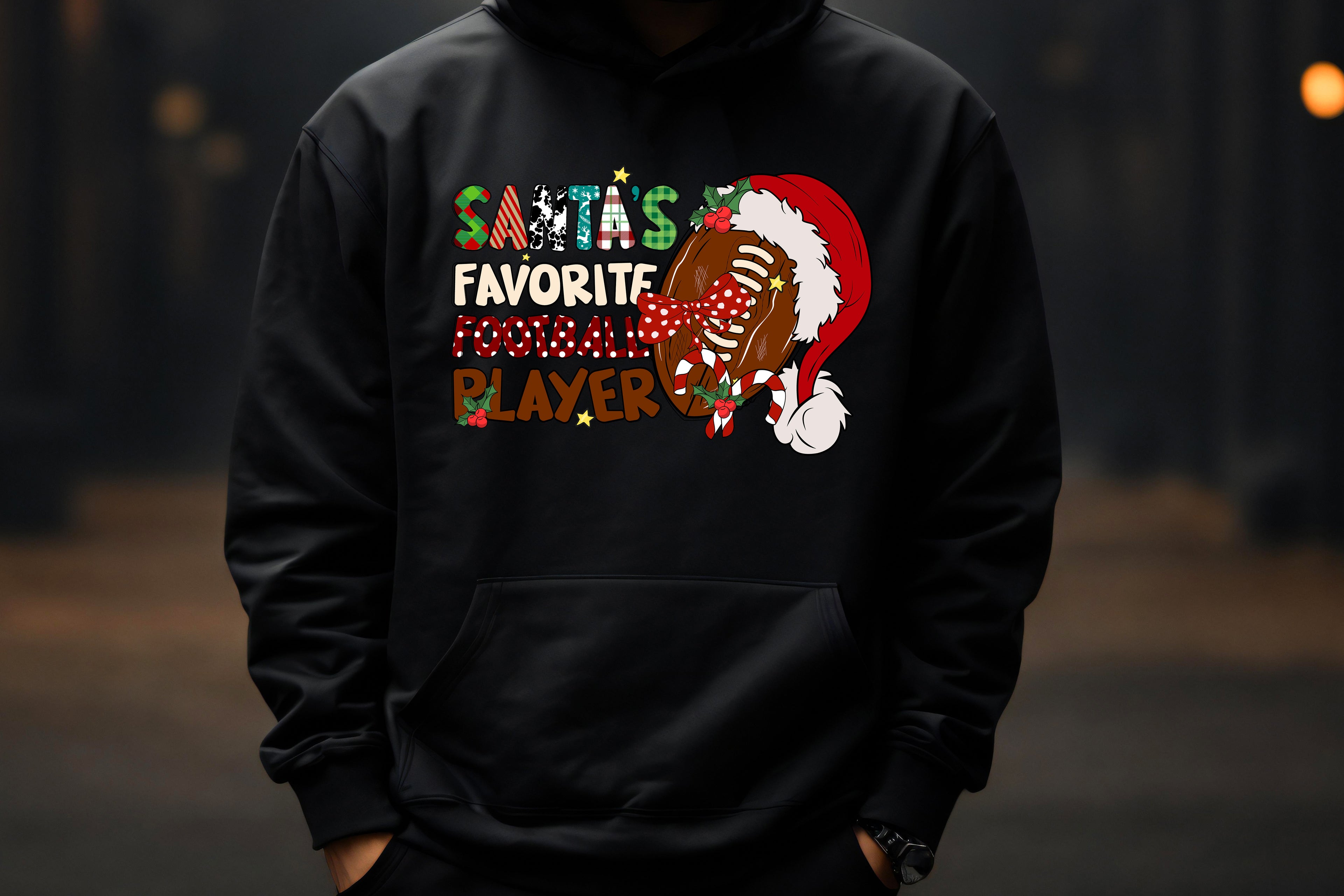 Santa’s Favorite Football Player – Hoodie