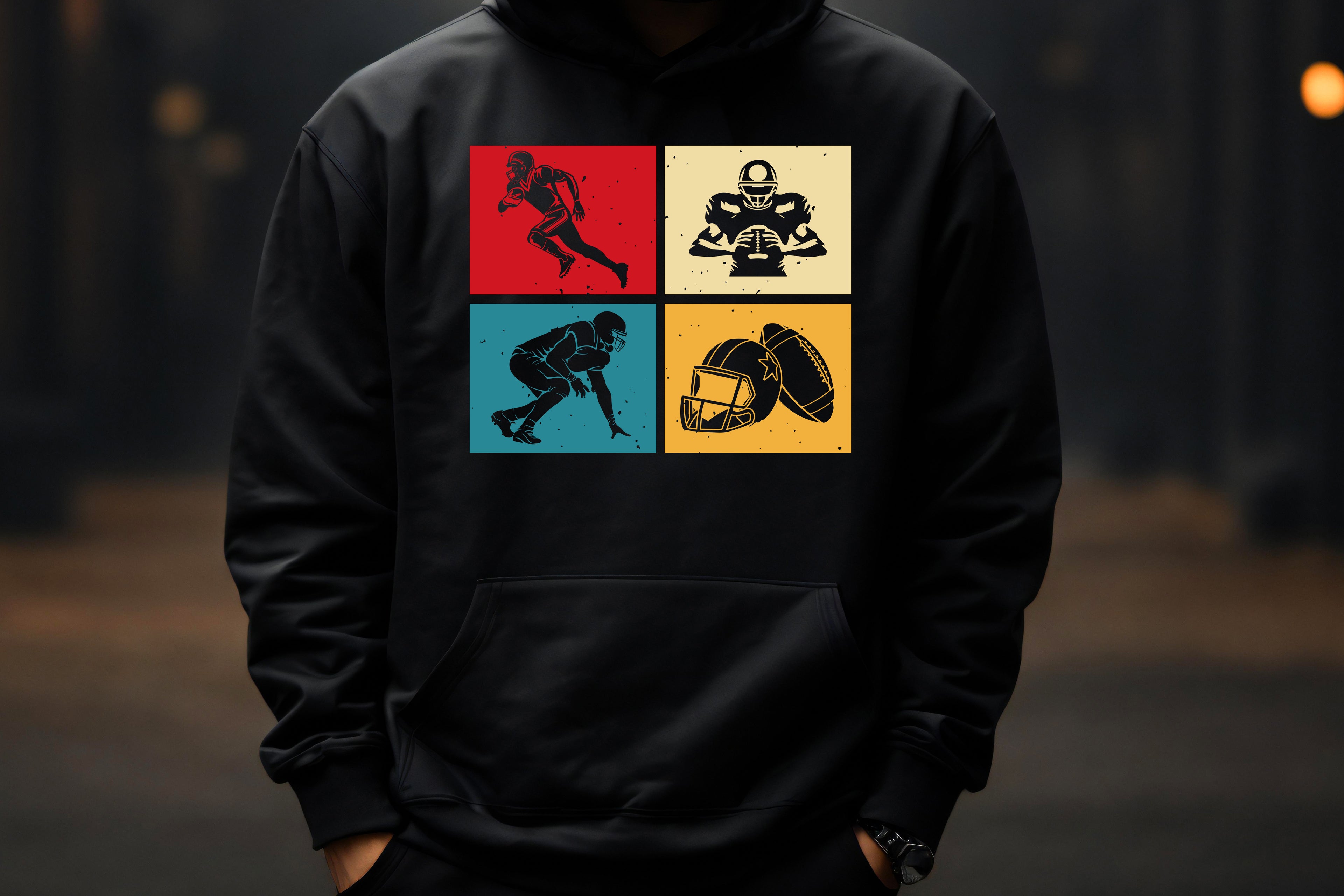 Football Squares Hoodie