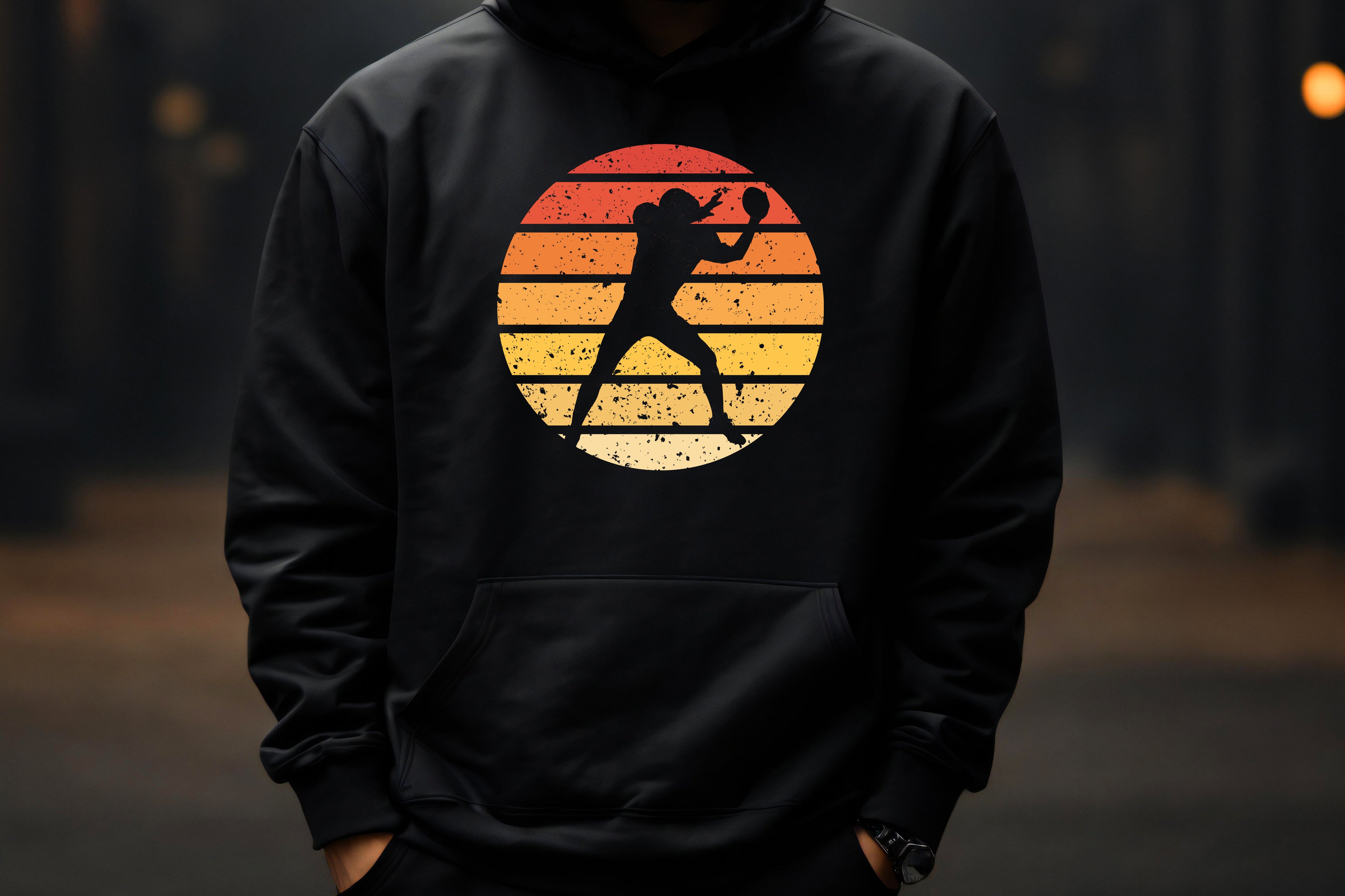 Sunset Football Hoodie